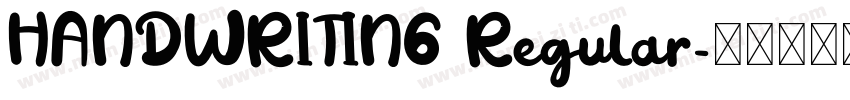 HANDWRITING Regular字体转换